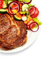 Roasted organic shin of beef meat