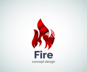 Fire logo template