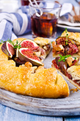 Homemade open pie