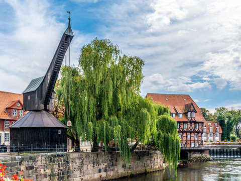6190 L&uuml;neburg - alter Kran an der Ilmenau