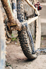 Fototapeta na wymiar Dirty bike