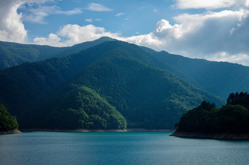 Okutama lakeview in Japan