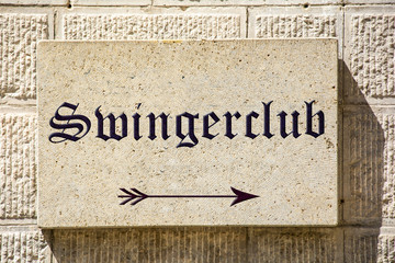Schild 87b - Swingerclub