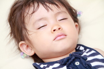 幼児(1歳児)の寝顔