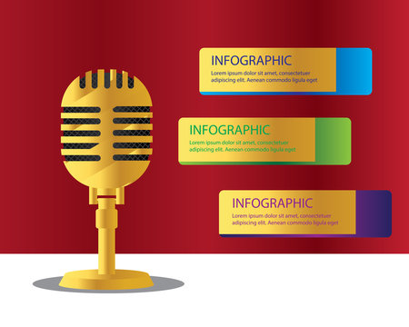 Gold Mic Infographic