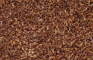 cured tobacco, cut into strips, background, texture, pattern