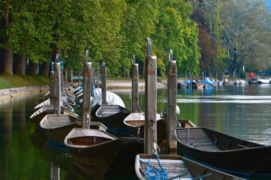 Bootssteg am Fluss