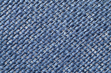 fabric texture. coarse canvas background - closeup pattern. blue