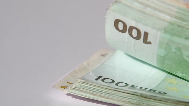 Euro banknotes of different nominal values
