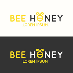 Logo of bee honey.