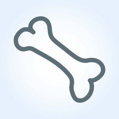 bone icon vector