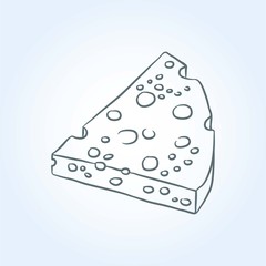 Cheese icon vector