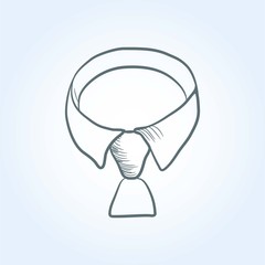 collar and tie vector illustration