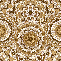 Ethnic decorative ornamental seamless pattern