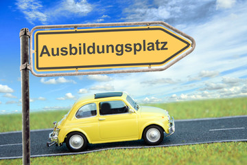 Schild 166 - Ausbildungsplatz