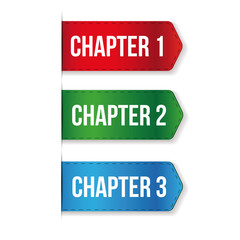 Chapter One, Two, Three vector