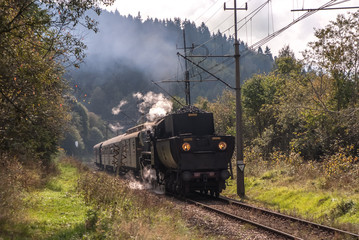 Kolej retro na trasie Nowy Sącz-Krynica-Zdrój © Adam Olszowski