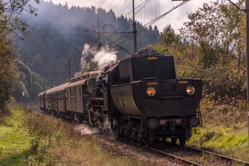 Kolej retro na trasie Nowy Sącz-Krynica-Zdrój © Adam Olszowski