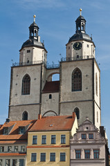 Fototapeta na wymiar Wittenberg Schlosskirche Thesenanschlag Luther 