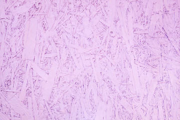Light purple painted oriented strand board OSB