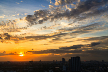Fototapeta premium The color of twilight sky