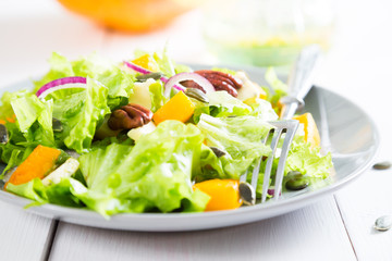 Vegetable salad with pumpkin