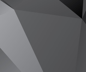 abstract dark gray polygonal illustration background