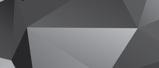 Obraz premium abstract dark gray polygonal illustration background