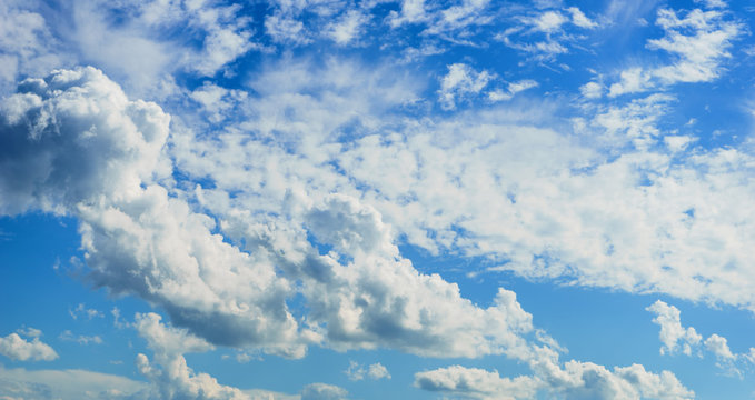 Clouds and Blue Sky in sunny day for Background
