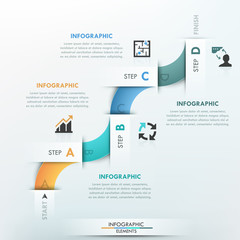 Modern infographics options banner