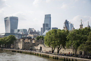 Obraz premium The City and Tower London financial District