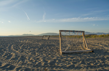 Football on the sand