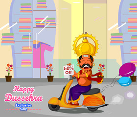 Ravana wishing Happy Dussehra offer