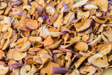 Dried cut fruits of Apple