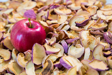 Apples, dried chopped fruit