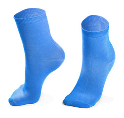blue pair of socks 