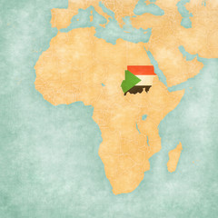 Map of Africa - Sudan