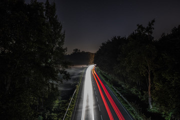 Long exposure at night.
