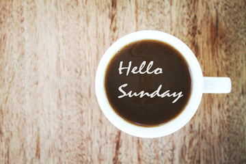 coffee and wooden background