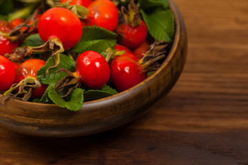 Rose Hips. Selective focus.