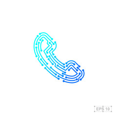 Abstract logo design template,Technology abstract dot connection