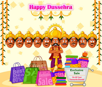 Ravana offering Happy Dussehra Sale