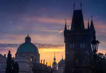 Sunrise in Prague - Charles Bridge