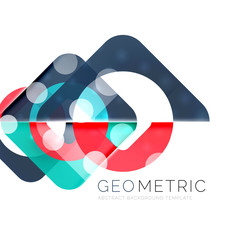 Modern abstract round shapes repititon background