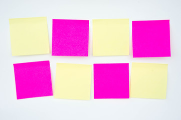 Post it note, short note, Note Take Note. In a reminder A major