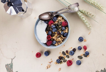 Granola and Berry Brunch