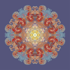 Mandala. Beautiful vintage round pattern