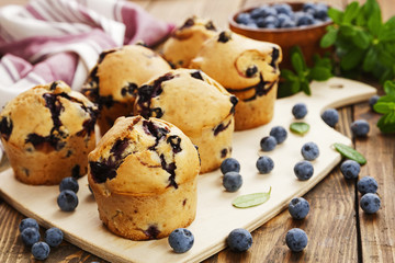 Muffins with berries