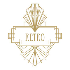 Art deco geometric pattern (1920's style)