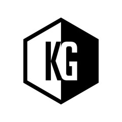 INITIAL hexsagonal HALF LOGO